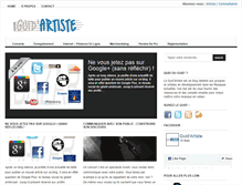Tablet Screenshot of guidartiste.com
